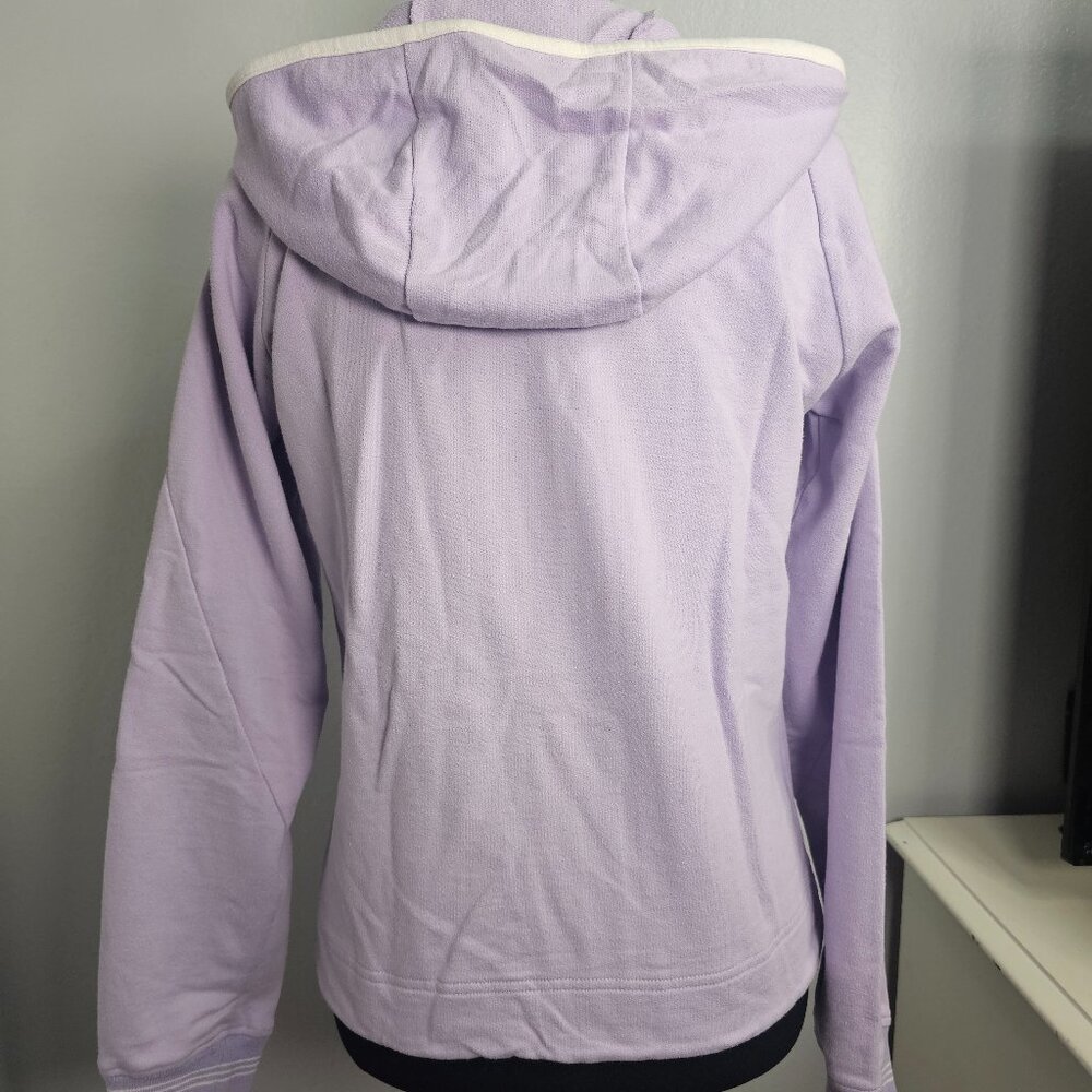 Adidas Lavander Full-Zip Climalite Hooded Track Jacket - Size Small - Picture 3 of 4